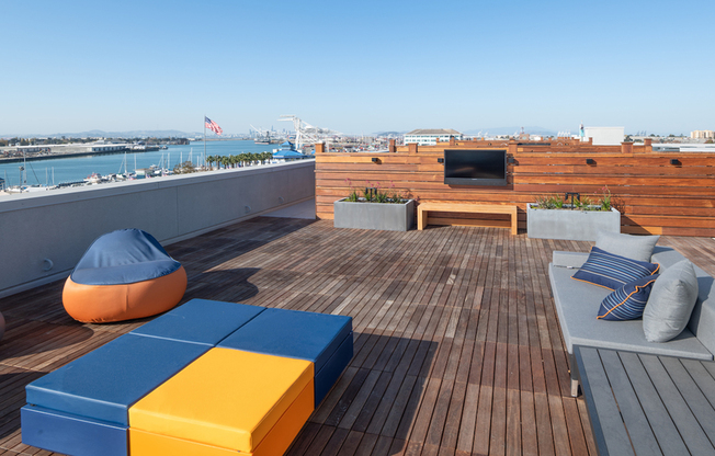Rooftop Lounge with Outdoor TV
