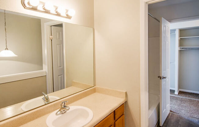 apartment bathroom in Aurora, CO