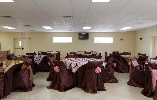 Community room for events at Willow Creek Apartments, Houston, TX
