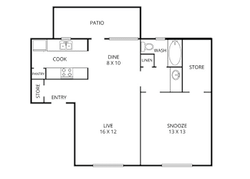 1 bed, 1 bath, 795 sqft, $989