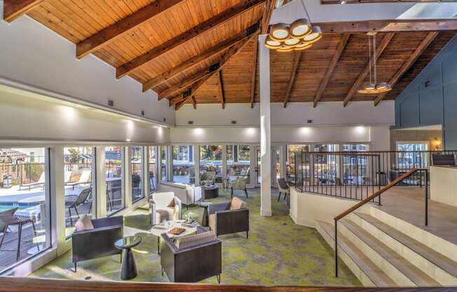 Lobby seating at Rosemont Vinings Ridge Apartments, Atlanta, GA