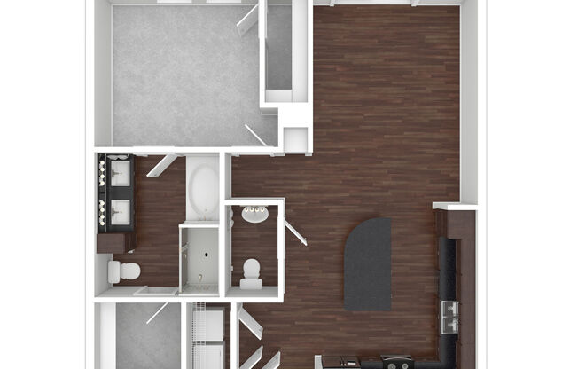 1 bed, 1 bath, 846 sqft, $1,750