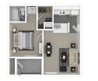 1 bed, 1 bath, 481 sqft, $950