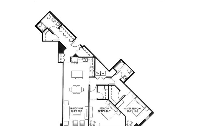 2 beds, 2 baths, 1,388 sqft, $2,249, Unit 1106