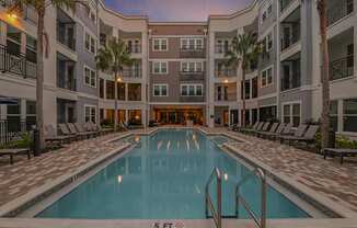 Resort-Style Pool at The Foundry Luxury Apartments in Tampa FL