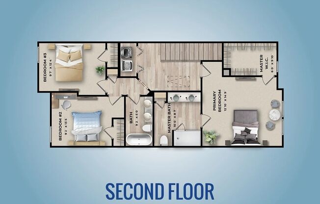 3 beds, 2.5 baths, 1,407 sqft, $2,235, Unit 8136