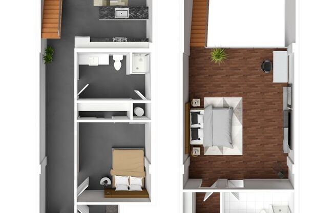 2 beds, 2 baths, 1,197 sqft, $2,135, Unit 403