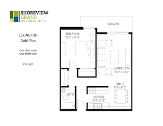 1 bed, 1 bath, 750 sqft, $1,325