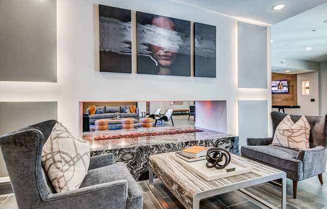 Conversation area with comfortable seating for gathering