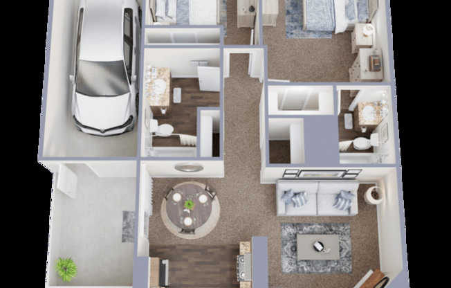 2 beds, 2 baths, 1,006 sqft, $1,780