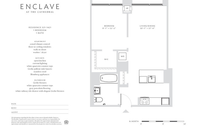 1 bed, 1 bath, $4,916, Unit 321