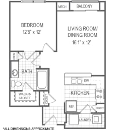 1 bed, 1 bath, 702 sqft, $1,515