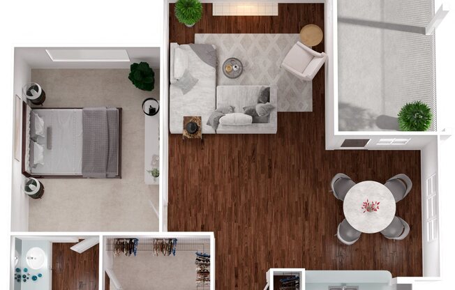 1 bed, 1 bath, 889 sqft, $1,505