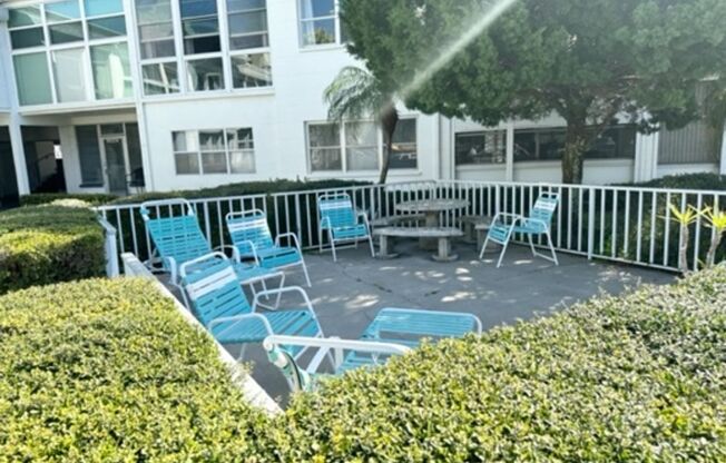 2nd Floor, Annual/Unfurnished Condo Efficiency, walking distance to white sandy beaches!!