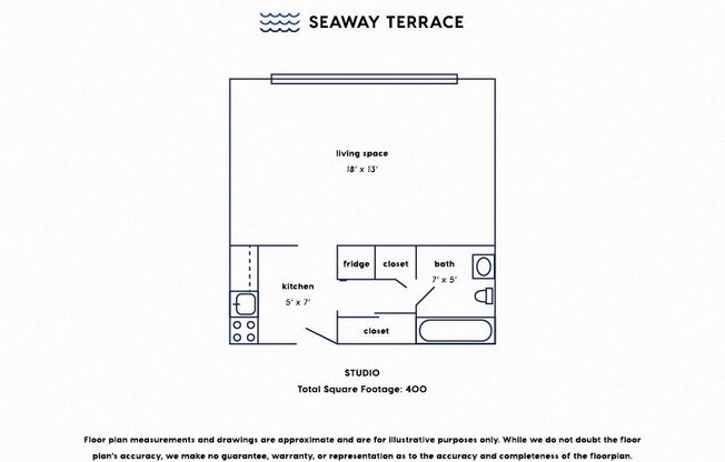 Studio, 1 bath, $800