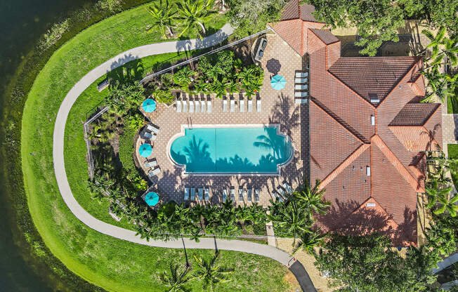 Aerial Pool View | Bay Breeze Villas