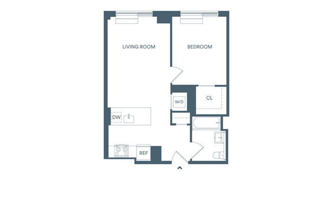 1 bed, 1 bath, $3,255, Unit 517S