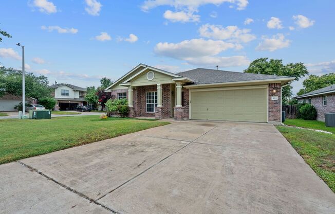 Immaculate 3 Bedroom, 2 Bath Home on Corner Lot in Cedar Park