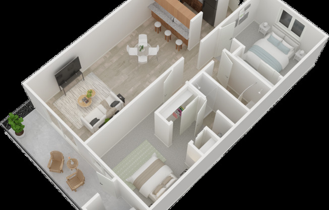 2 beds, 2 baths, 939 sqft, $1,475