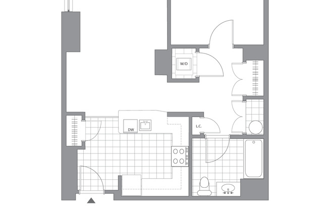 1 bed, 1 bath, 745 sqft, $2,069