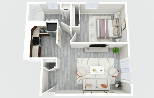 1 bed, 1 bath, 600 sqft, $899, Unit 2012V - D