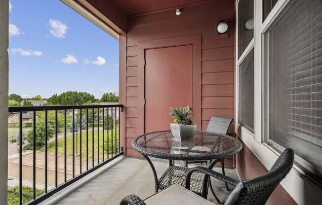 Private patio/balcony in select units - Enclave at Cherry Creek