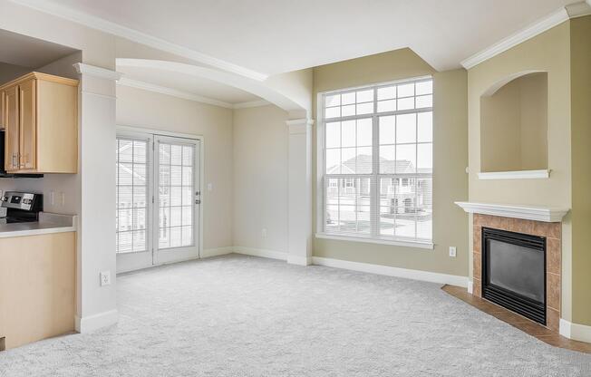 COZY UP TO THE FIREPLACE IN JOHNSTON, IOWA