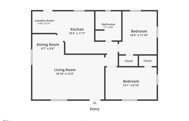 2 beds, 1 bath, 936 sqft, $1,395, Unit 3001