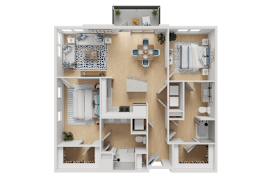 2 beds, 2 baths, 1,143 sqft, $2,353