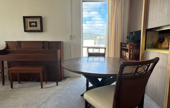 Furnished 2 Bedroom/1.5 Bath Apartment at Makiki Towers