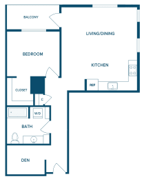 1 bed, 1 bath, 906 sqft, $2,539
