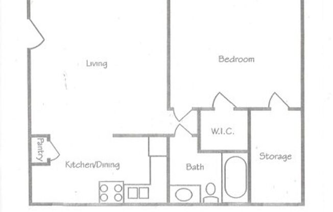 1 bed, 1 bath, 824 sqft, $929