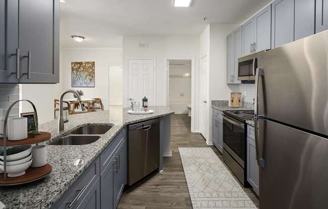 renovated kitchen with stainless steel appliances