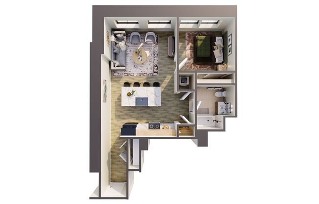 1 bed, 1 bath, 546 sqft, $2,499, Unit 306