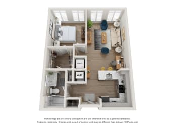 1 bed, 1 bath, 674 sqft, $1,902