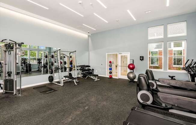 State Of the Art Fitness Center at Fieldpointe Apartments in Frederick, MD