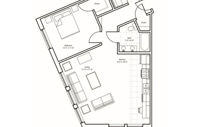 1 bed, 1 bath, 813 sqft, $1,669