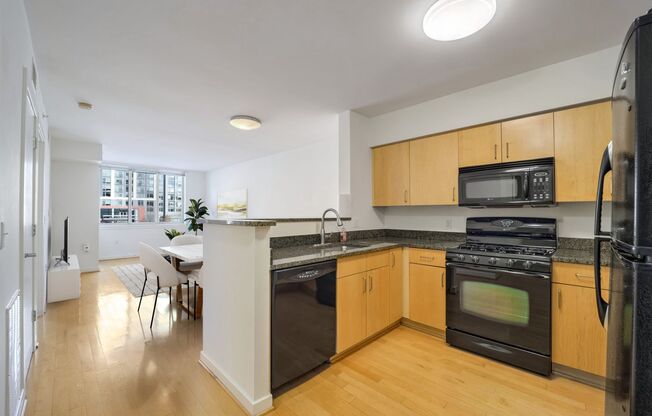 Spacious 1BR + Parking and Building Amenities at Capitol Hill Tower, Navy Yard DC