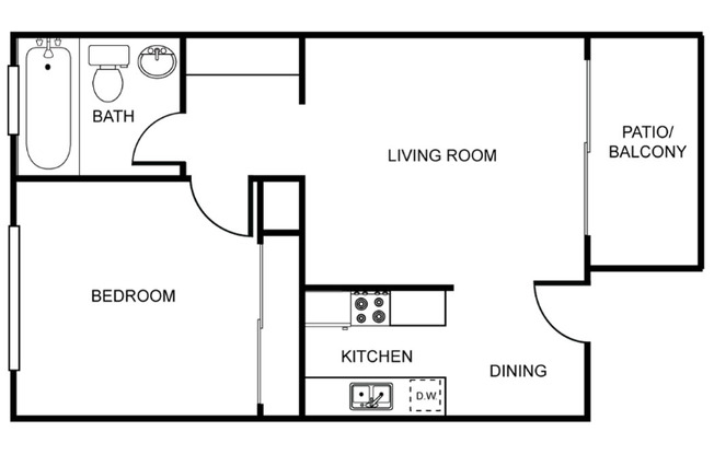 1 bed, 1 bath, 750 sqft, $1,835