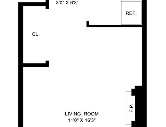 Studio, 1 bath, $2,550, Unit 4D