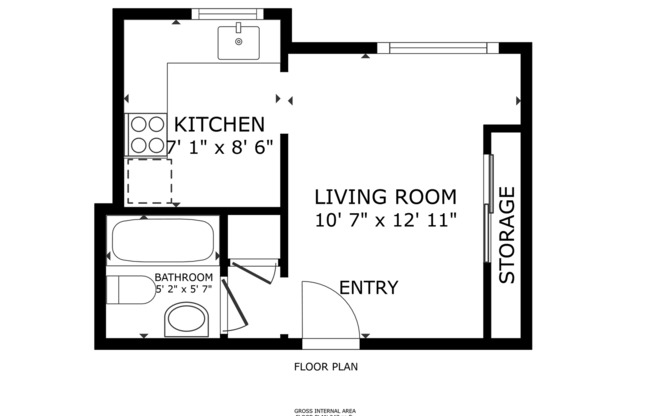 Studio, 1 bath, 210 sqft, $1,295, Unit 20