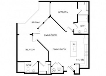 2 beds, 2 baths, 1,048 sqft, $2,370