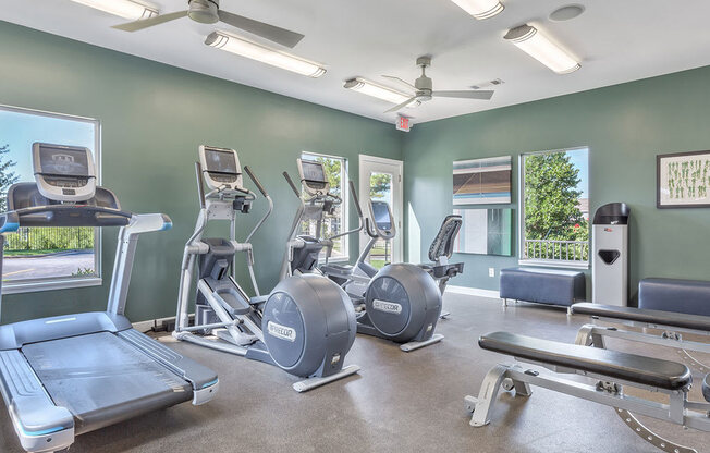 State Of The Art Fitness Center at Villas at Bailey Ranch Apartments, Oklahoma