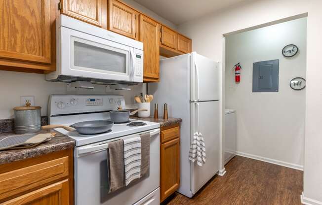 Spacious kitchen at Barton Farms in