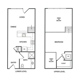 1 bed, 1 bath, 638 sqft, $2,099