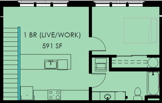 1 bed, 1.5 baths, 959 sqft, $3,150, Unit 4th #411