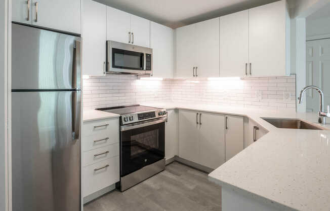 Kitchen with Stainless Steel Appliances