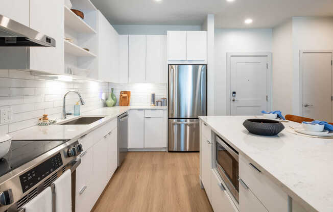 Kitchen with Stainless Steel Appliances