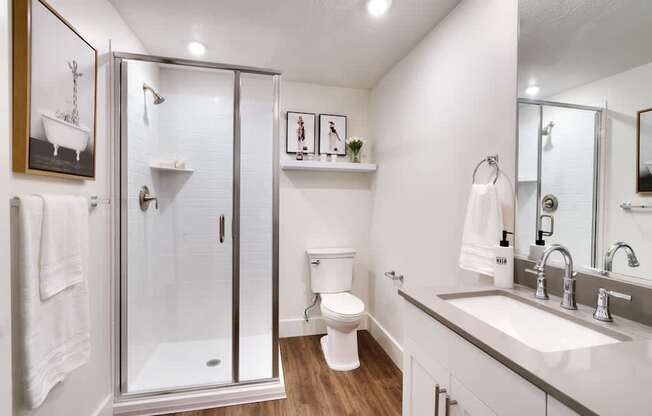 The Stack - Sugarhouse Apartments Bathroom with Shower