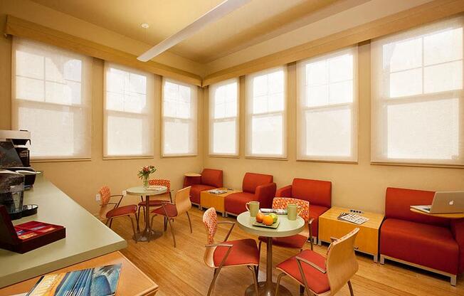 Coffee Lounge, at Ralston Courtyard Apartments, Ventura, 93003